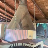 Cappa per barbecue in acciaio