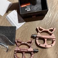 Pedali Bici West Biking - Design Gatto (Rosa/Gold)