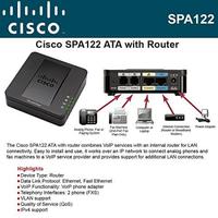 CISCO SPA122 ATA with Router gateway FXS RJ-11 WAN