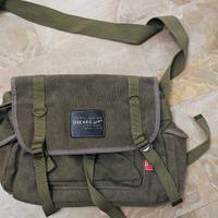 DIESEL Tracolla in tela color cachi l vintage