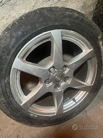 Set 4 cerchi in lega originali audi 17 5x112