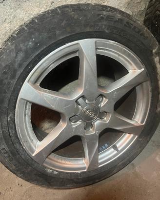 Set 4 cerchi in lega originali audi 17 5x112