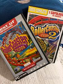 Pc Game DVD Roller Coaster Tycoon 1 e 2