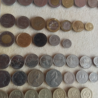 100 Monete di diversi stati (piu di 35) 1960-2010