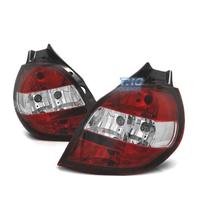 FANALI PER RENAULT CLIO 3 05-09 ROSSO BIANCO LOOK 