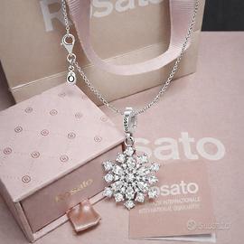Charm Fiocco di Neve Rosato e Collana Pandora
