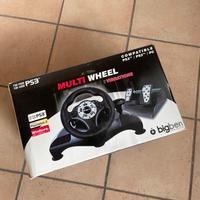 Volante e pedaliera per PC  Windows, PS3 e PS2