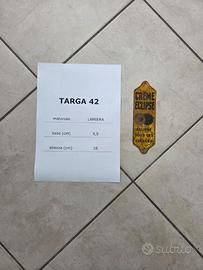 Targa vintage Crème Eclipse