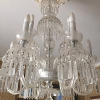 Lampadario 9 luci doppio palco in cristallo Boemia