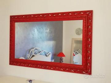 Specchio Vintage rosso