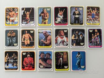 WWF Merlin Trading cards Wrestling lotto varie
