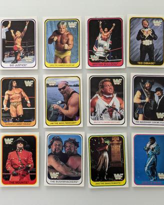 WWF Merlin Trading cards Wrestling lotto varie