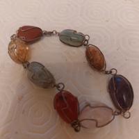 bracciale con pietre colorate 
