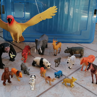 20 animali savana prateria e fattoria in blocco