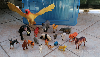 20 animali savana prateria e fattoria in blocco