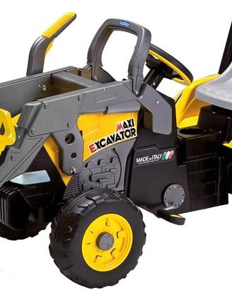 RUSPA MAXI EXCAVATOR PEG PEREGO A PEDALI GIALLA