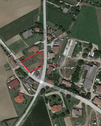 Terreno Edificabile e Agricolo San Zanut 1235 mq