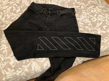 JEANS NERO OFF WHITE ORIGINALE RAGAZZO