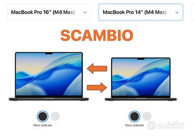 MacBook Pro 16" M4 MAX  →  MacBook Pro 14" MA MAX