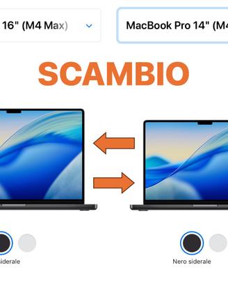 MacBook Pro 16" M4 MAX  →  MacBook Pro 14" M4 MAX