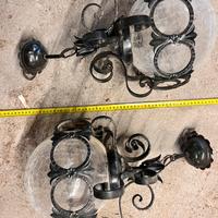 Lampadari ferro battuto