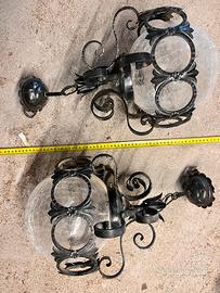 Lampadari ferro battuto