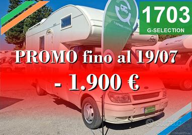 CAMPER RIMOR FORD MANSARDATO 6 POSTI DOPPIA DINETT