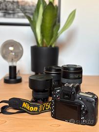 Nikon d750 e relativo corredo obiettivi