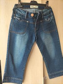 jeans Pinocchietto con farfalla