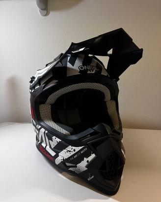Casco cross Oneal + 2 maschere