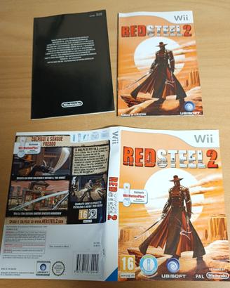 COPERTINA E LIBRETTI GIOCO RED STEEL 2 NINTENDO WI