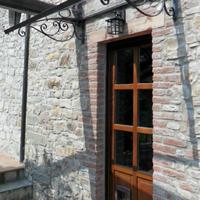 pensilina in metallo stile liberty 150x100cm