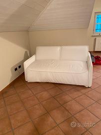 Divano letto matrimoniale ecopelle