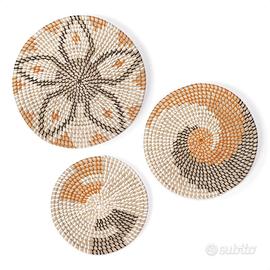 Cesti Vimini da Appendere Fatti a Mano