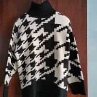 Maglione H&M a collo alto - Fantasia Pied-de-poule