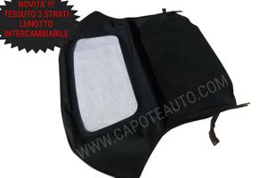 Capote Fiat Barchetta tessuto lunotto con zip 2023