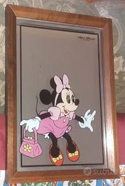 Quadro a specchio walt disney vintage 1977 Minnie