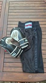Pantaloni Kick boxing + guantoni 