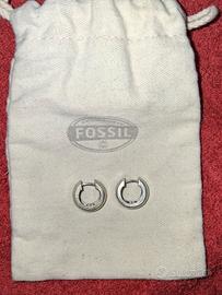 orecchini a cerchio Fossil 925 