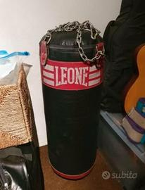 sacco boxe leone pelle