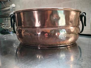 portafrutta/portavaso in rame 