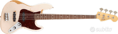 FENDER Flea Jazz Bass RW Roadworn Shell Pink