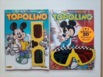 Topolino #3522 e #3588 con occhialini 3D