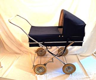 CARROZZINA CLASSICA VINTAGE BLU