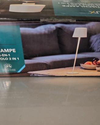 Lampada da tavolo CASALUX 3 in 1 - nuova 