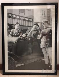 Quadro Stampa Foto Vintage Stanlio e Ollio