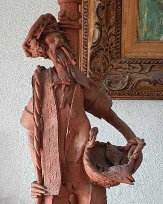 Lampada vintage in terracotta. F.ll Piscitello