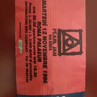 biglietto concerto Pearl Jam 1996
