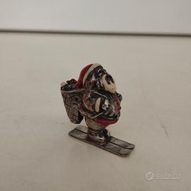 Babbo Natale in argento 925 e smalto