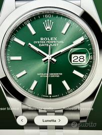 Rolex datejust  41  verde menta nuovo2025